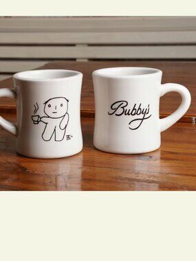 Adorable BUBBY'S NYC Restaurant Mug, a fav of JFK jr & Carolyn